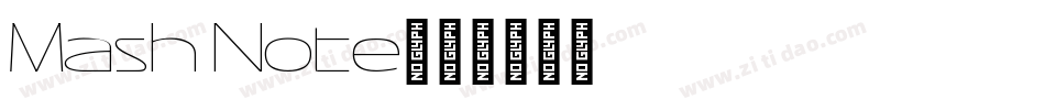 Mash Note字体转换
